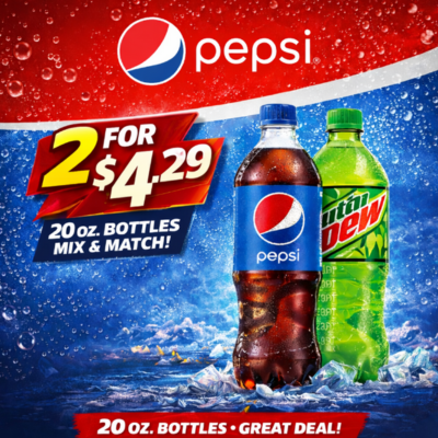 20 oz Pepsi Promo