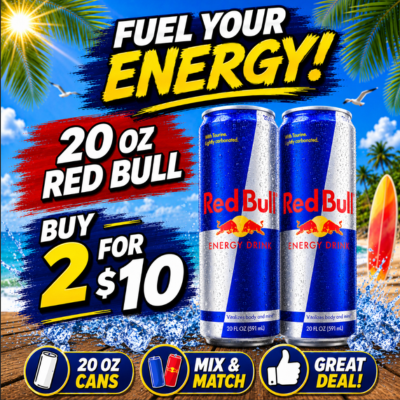 20oz Red Bull Promo
