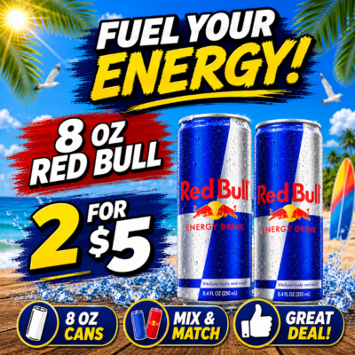8.4oz Red Bull Promo